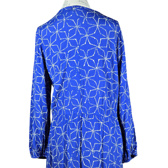 Anthropologie Dress Women Large Aleah Stars Plenty Tracy Reese Faux Wrap Ruffles - Picture 8 of 10